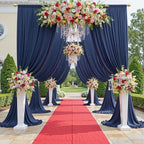 50ftx12ft Navy Blue Backdrop Curtain for Wedding Party 10 Panel 5×12FT Tall - Image 2