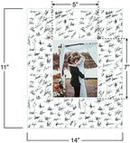 BARNWOODUSA Wedding Guest Signature Frame 5x7 Photo, 7-Opening, 11x14 - Image 6