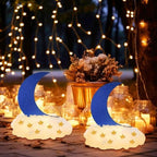 Wonderjune 9 Sets Star and Moon Centerpieces Baby Shower Decor, Blue - Image 6