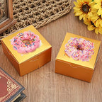 NPLUX Bundle of Gold Bakery Boxes and White Bakery Boxes for Birthday Baby Shower Party - Image 4