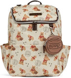 Disney Diaper Bag Backpack with Changing Pad Winnie the Pooh – 16” Nylon Baby Bag for Parents, Insulated Bottle Holders, Multiple Storage Pockets - Image 2