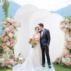 Arch Backdrop Cover Set of 3 Blue White Arch Covers Stretchy Backdrop 4FT 5FT 6FT Baby Shower Birthday Party Wedding Spandex Arch Stand Cover - Image 6