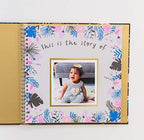 Lucy Darling Golden Blossom Baby Memory Book – First Year Journal, 5-Year Milestone Scrapbook & Photo Album – Floral Keepsake for Baby Girls – Thoughtful Memory Book, Mom Gift - Image 6