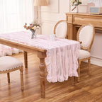 Pink Lace Tablecloth Vintage Table Cloth (Pink,55”x70”,Rectangular) - Image 4