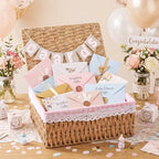 Gerrii Wedding Party Decoration 12 x 9.4 x 5.3 in Large Wicker Storage Basket with Lid Wedding Card Box and Card Banner Set Money Envelope Box Gift for Baby Shower Favor Supplies(Red Plaid) - Image 2