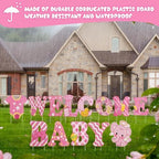 13 Pcs Baby Shower Yard Sign with Stakes, 12 Inch Its A Girl Garden Signs - Image 5
