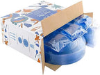 WDF 25 Guest Blue Plates with Disposable Silverware&Blue Cups-Neon Clear Plastic Dinnerware include 25 Dinner &Salad Plates,25Forks, 25 Knives, 25 Spoons,25 Cups for Graduation (Pack of 2) - Image 5