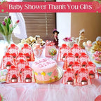 MTLEE 50 Sets Strawberry Candles Baby Shower Favors with Bags and Cards - Image 6
