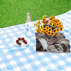 Kesfey 12 Packs Light Blue Gingham Tablecloth Pale Blue and White Checkered Tablecloths 54 x 108 Inch Disposable Plastic Gingham Tablecovers Waterproof Rectangle Picnic Table Cover for Birthday Party - Image 7