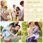 6 Sets Bottle Chug Baby Shower Games Juegos Para Plastic Baby Bottles Bibs Disposable Diapers Gender Reveal Games Baby Changing Diaper Race Game Decoration (Yellow) - Image 7