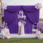 20FTx12FT Purple Backdrop Curtains for Weddings, Birthdays and Photography by Outpain