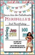 Custom Birthday Party Invitation - Moana, Personalized (20 Count) by The+Melange+Market
