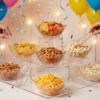 Vesici 72 Pcs 8 oz Clear Plastic Candy Bowls Set 36 Pcs Candy Containers - Image 5