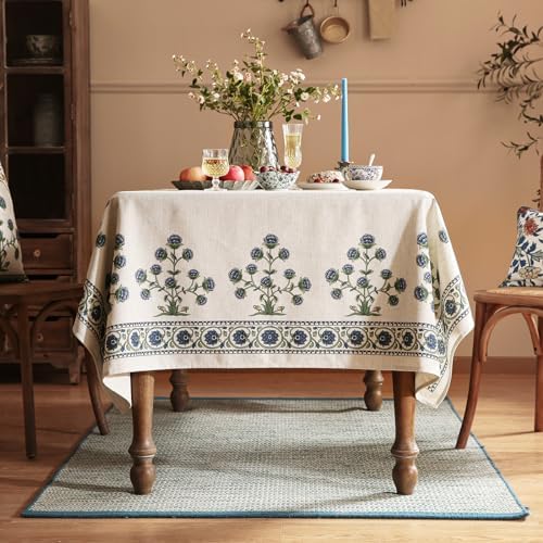 patdrea Vintage French Printed Tablecloth,Square,55"x55" - Image 3