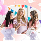 Conelist 50 Set Baby Shower Favors with Elephant Shaped Candle Favors, Thanks Cards, Organza Gift Bags Baby Shower Favors Bulk for Gender Reveal Party Guests Return Gift Boys Girls Birthday (Pink) - Image 6