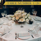 Therwen 20 Pcs Metal Table Numbers 1-20 Table Numbers for Wedding,Black - Image 5
