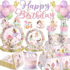 Xynic 213pcs Fairy Birthday Party Decorations for Girl, Serves 25 by Unknown