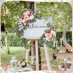 2 Pcs Wedding Arch Flowers Swag Rose Peony Garland for Ceremony - Image 3