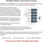 Pink Stripes Baby Shower Water Bottle Labels, Waterproof (Set of 24)(Y693) - Image 6