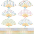 Roowest 36 Pcs Pastel Floral Folding Hand Fans Bulk, Tea Party Paper Fans by Roowest