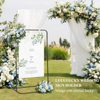 Adjustable Sign Holder, Heavy‑Duty Easel Stand, Wedding Sign Stand forWedding, Birthday, Baby Shower Events(Black M ) - Image 2