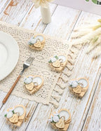50 Pcs Wooden TeaLight Set with Heart Candle Holder for Wedding Favors for Guests, Christmas Party Favors, Birthday Party Favors, Return Favors, Bridal Shower Favors.(50 pieces) - Image 4