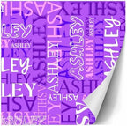 AOFUN Custom Name Text Custom Name Gift Funny Gifts For Friends Custom Name Gift Wrapping Paper Multi Color Birthday Wrapping Paper For Men 5 Rolls 58"" x 23"", Style 20 - Image 3