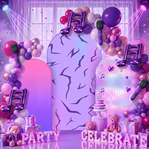 Foilswirl 34 Pcs Kpop Party Decor 4/5/6ft Spandex Kpop Arch Backdrop Cover by Foilswirl