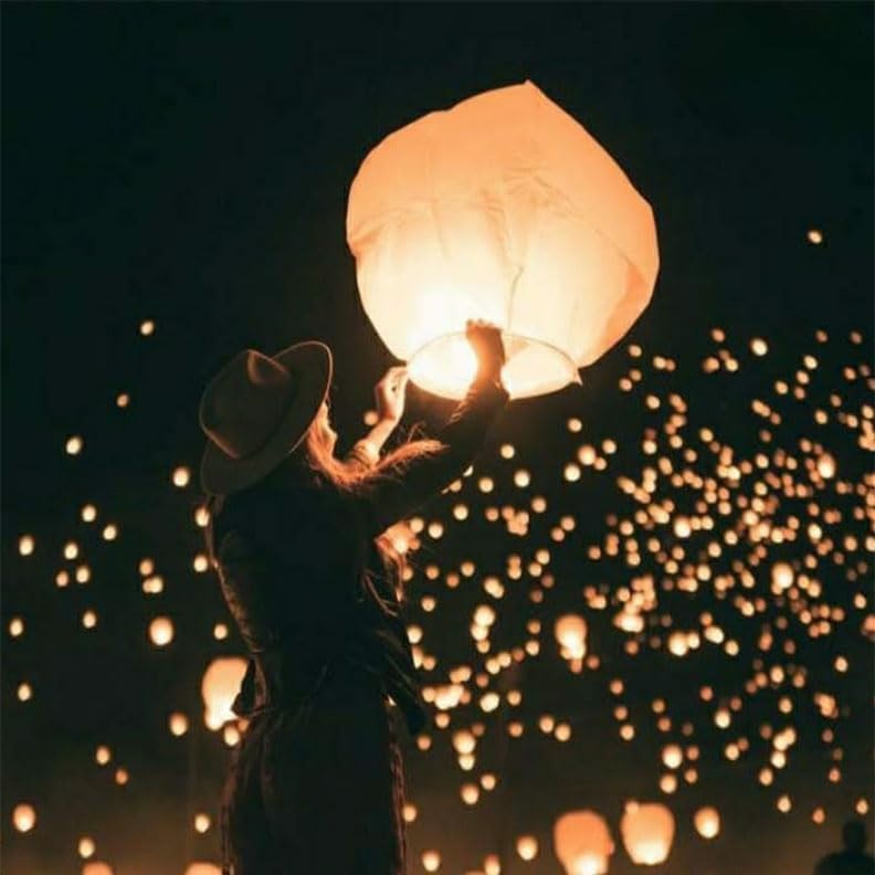 40 Pcs White Round Paper Lanterns Decorative Hanging Paper Lanterns Lamp for Birthday Wedding Baby Bridal Shower Home Decor Party Decoration - Image 2