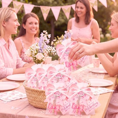 288 Pcs Baby Shower Favors Set for Guests,Pink,Bow - Image 6
