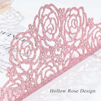 50PCS Pink Wedding Invitations Butterfly Laser Cut Invitation Blank Cards - Image 5