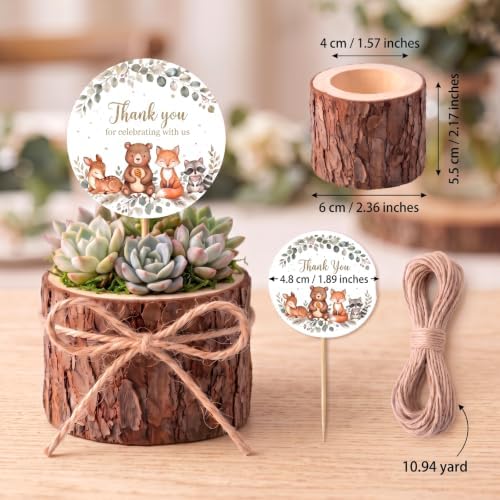 20 Sets Woodland Baby Shower Favors for Guests - Image 3
