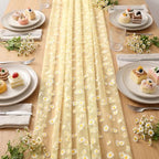 8 Pcs Yellow Daisy Table Runners 29 x 70 in Daisy Tablecloth - Image 5