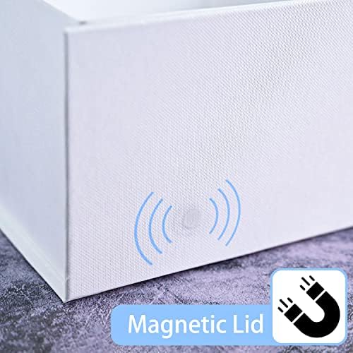LIFELUM White Magnetic Gift Box for Wedding Presents, 13.85"x8.35"x4.45" - Image 2