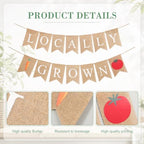 3 Pcs Locally Grown Baby Shower Decoration Set, Farmer Market Party Decor - Image 4