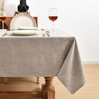 Fitable 2 Pack Nature Faux Linen Tablecloths Rectangle 54x120 Inch - Image 3