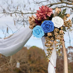 Artificial Flowers Realistic Roses, Real Looking Fake Roses with Stem for DIY Wedding Bouquets Centerpieces Bridal Shower Party Home Romantic Decorations (Shades of Blue, Regular 3" - 200pcs) - Image 7