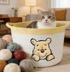 Kihraw Winnie Storage Basket for Nursery for Toy Organizer, Kids Room Decor - Image 5