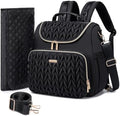 Tealari 4 in 1 Convertible Diaper Bag Backpack,Waterproof Baby Diaper Bag with Changing Pad,Converts into Baby Tote Bag,Diaper Backpack,Stroller Bag and Crossbody Diaper Bag by Tealari