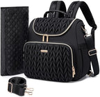 Tealari 4 in 1 Convertible Diaper Bag Backpack,Waterproof Baby Diaper Bag with Changing Pad,Converts into Baby Tote Bag,Diaper Backpack,Stroller Bag and Crossbody Diaper Bag by Tealari