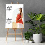 Andaz Press 16"x20" Personalized Canvas Baby Shower Welcome Sign, Custom Photo Minimal Arch Gender Neutral Large Welcome Baby Shower Sign for Easel Stand, Baby Shower Decorations - Image 2