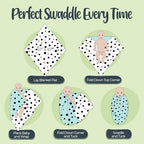 BabySparrow Muslin Swaddle Blankets 3-Pack – Brown Deer 47x47 Cotton Baby Swaddles for Newborns, Soft Breathable Receiving Blankets & Newborn Essentials, for Girls & Boys - Image 5