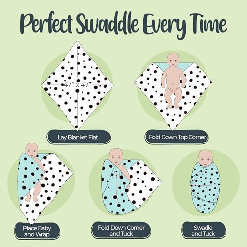 BabySparrow Muslin Swaddle Blankets 3-Pack – Brown Deer 47x47 Cotton Baby Swaddles for Newborns, Soft Breathable Receiving Blankets & Newborn Essentials, for Girls & Boys - Image 5