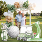 5 Pcs Large 32" Golf Cart Cardboard Cutout Photo Booth Props, Hole in One - Image 6