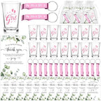 36 Sets Baby Shower Favor for Guests It's a Girl Acrylic Shot Glasses with Bottle Opener Keychains Thank You Card Organza Bag Boy Girl Theme Party Thank You Return Gift for Gender Reveal by Unknown