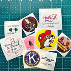 150 Custom Circle/Square BOPP Roll Labels- Personalized Stickers for Business Logo, Party, Wedding Favor, Baby Shower-Any Design Text + Image, Matte/Gloss Finish (4 * 1.5 Inch) - Image 5