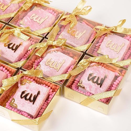 BABY SHOWER CHOCOLATE Set of 10 Islam Quran Tasbeeh Islamic Set | Holy Quran Prayer Beads Gift Box Favor (Pink) - Image 2