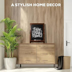 Loddie Doddie Mini Chalkboard Sign Easel, Place Cards, Dark Brown, 12"x12" - Image 7