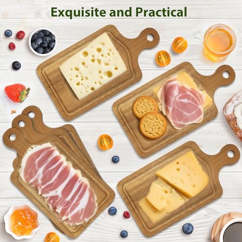 24 Sets Bridal Shower Game Prizes, Mini Charcuterie Boards, Acacia Wooden - Image 4