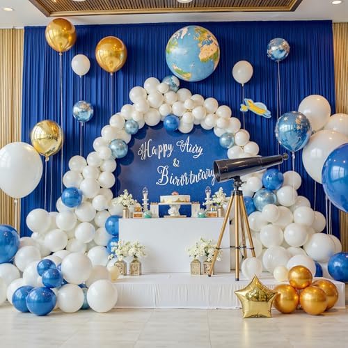10ft×15ft Royal Blue Backdrop Curtain for Wedding Parties - Image 4